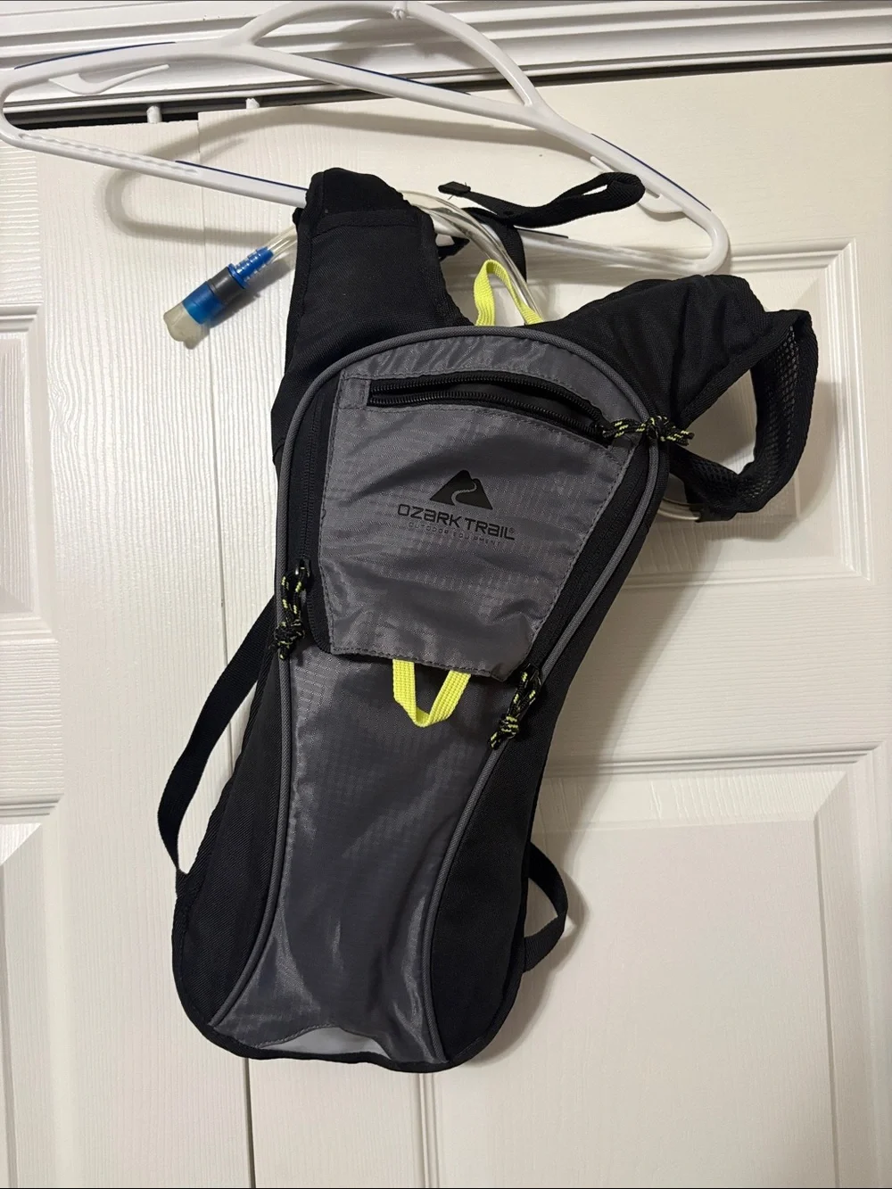 Ozark Trail Black & Gray Hydration Sling Pack with Yellow Accents